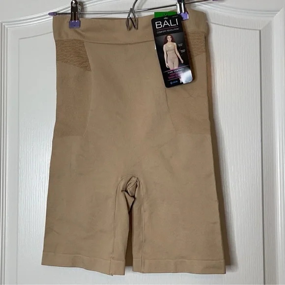 Bali Comfort Revolution Seamless High Waisted Thigh Slimmer Shapewear Large - Picture 3 of 16